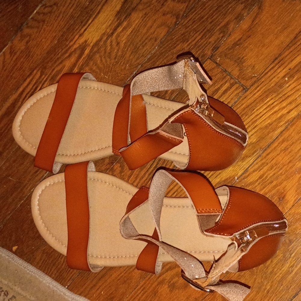Torrid Burgundy Strappy Sandals, Sz 11W